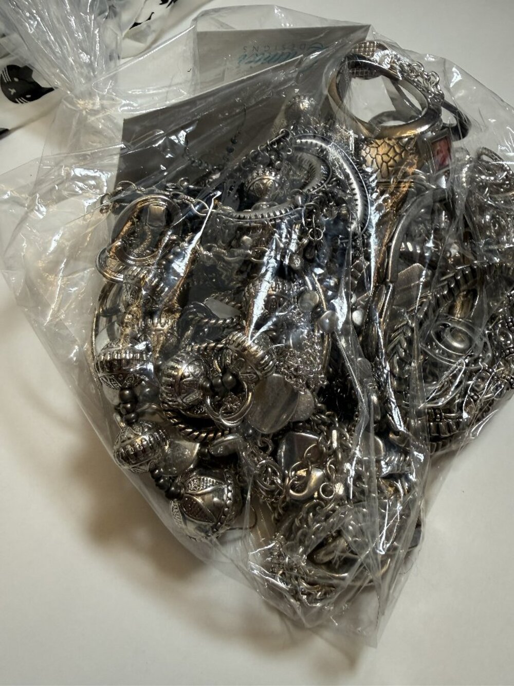 NEW UNUSED Mystery Jewelry Bag Silver Theme - Picture 5 of 9